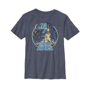 Boy's Star Wars Vintage Art Frame T-Shirt - 1 of 2