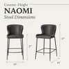Maven Lane Naomi High Back Vegan Leather Counter Height Bar Stool - 4 of 4