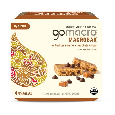 GoMacro Salted Caramel Chocolate Chips  MacroBar - 4ct/ 7.1oz