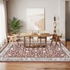 Area Rugs VintageRugs Machine Washable Low Pile for Bedroom Soft Area Rug Print Carpet with Rubber Backing for Home Office Decor  Laundry Room - 3 of 4