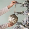 Whisen D3.9" Christmas Ball Ornaments, Glass Decorative Hanging Ball Christmas Tree Ornaments, Set of 6 - 3 of 4