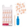 KISS Products Salon Acrylic French Manicure Fake Nails Kit - Short Square - 31ct - 3 of 4