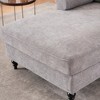 43.3" Chenille Oversized Chaise Lounge Chair with Wide Seat - 4 of 4