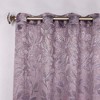 Modern Bohemian Leaves Room Darkening Semi-Blackout Curtains, Set of 2 by Blue Nile Mills - 2 of 4