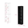 NicBex Bookcases for Living Room Modern 71.1" H 4 Tier Free Standing Storage Bookshelves with Durable Structure for Office Home - 3 of 4