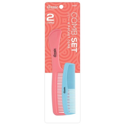 Annie Bush Comb & Pocket Comb - 2pc