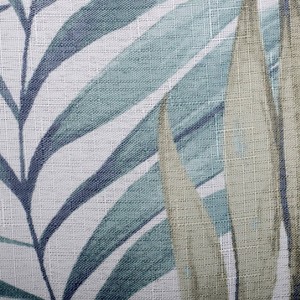 Key Largo Shower Curtain Teal/Green - Moda at Home: Polyester Fabric, Botanical Pattern, Grommet Top - 1 of 4