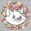 Junior's Women Aristocats Floral Marie White Kitten T-Shirt - 2 of 4