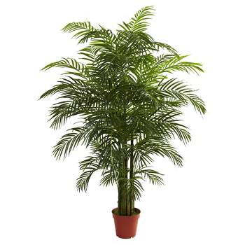 Artificial 6.5ft Areca Palm UV Resistant Indoor/Outdoor - Nearly Natural