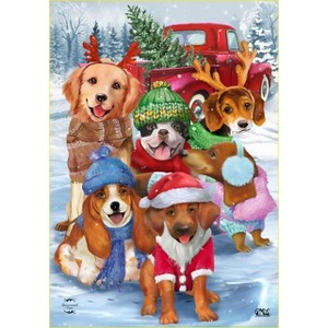 Briarwood Lane Winter Christmas Garden Flag 12x18 For Outdoor Festive Pups For Christmas Garden Flag Flags For Outside - 1 of 4