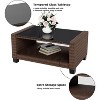 5-Piece Outdoor Patio Furniture Set, 7-Seater Rattan Wicker Patio Conversation Sets with Coffee Table, Outdoor Sectional Patio Sofa Set - 4 of 4
