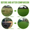 NAYSAYE 3' x 16' Artificial Turf Mat for Dogs with Drainage Holes Large Outdoor Pet Lawn Carpet Terrace Garden, Green - 4 of 4
