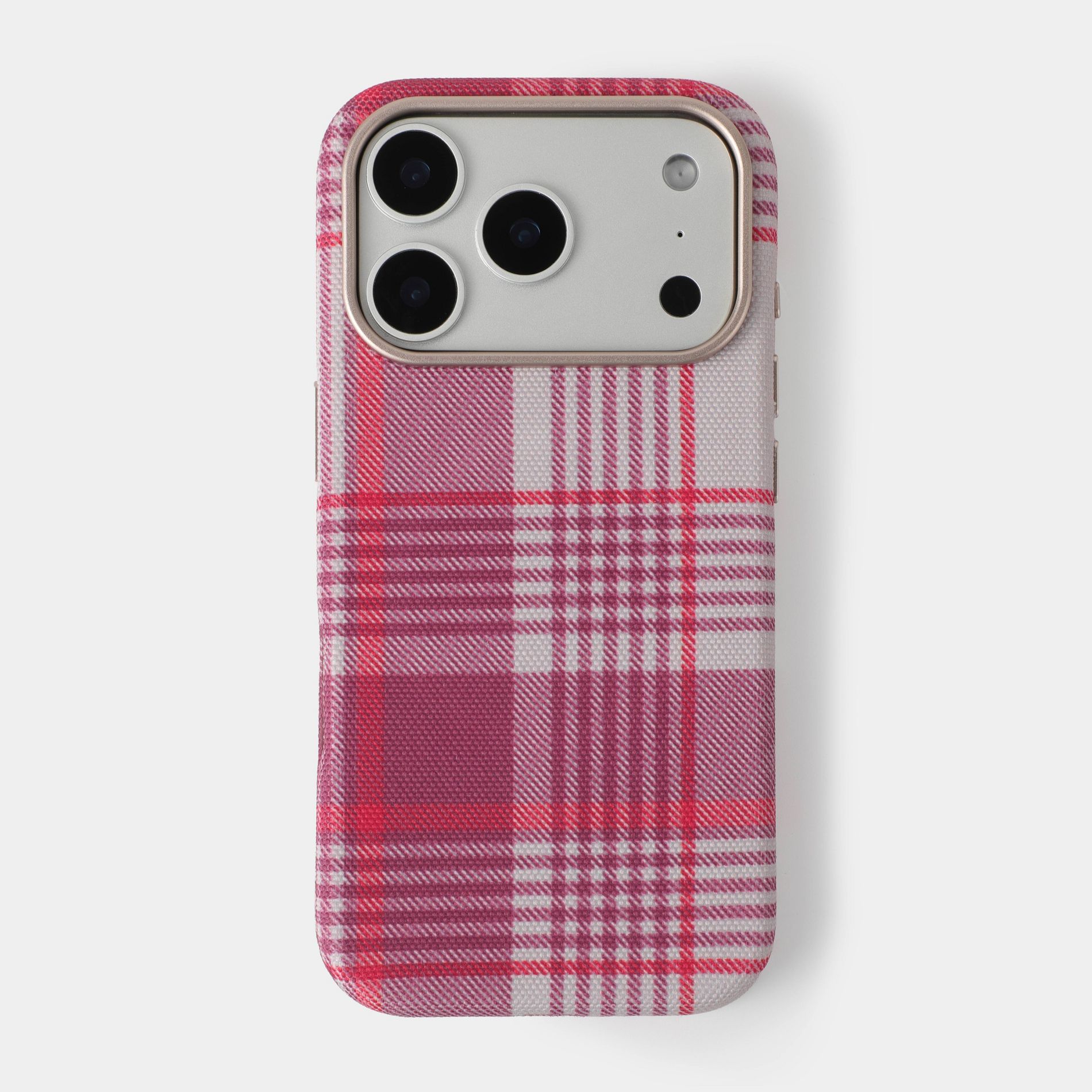 iPhone 17 Pro Plaid Phone Case - heyday™ Cranberry Fizz