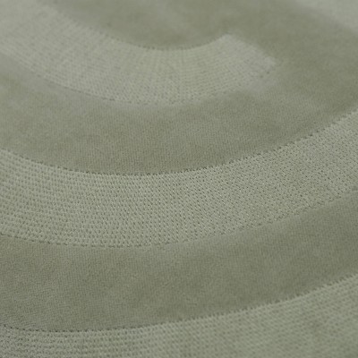 Green Cotton Velvet Embroidered Lumbar Pillow 14"x26"