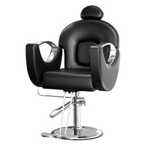 Hydraulic Barber Salon Chair with Height Adjustable, Multi-Function Swivel Reclining Salon Chair - 1 of 4
