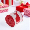 Unique Bargains Gift Wrap Ribbons Stitched Edge Reindeer Print Polyester 118.11"x2.48" 1 Pc - 2 of 4