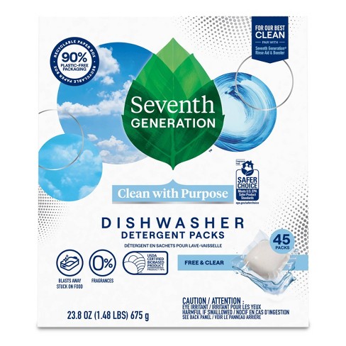 Seventh Generation Free & Clear Natural Dishwasher Detergent Packs