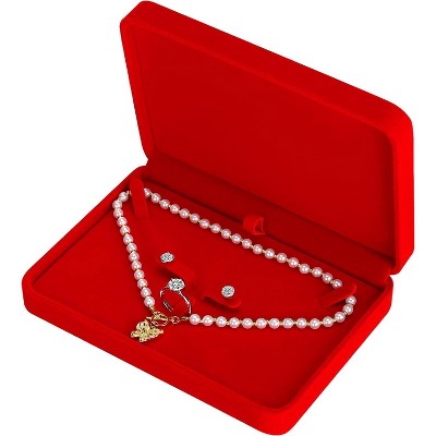 Large Jewelry Set Box, Necklace and Ring Earring Pendant Gift Box, Pearl Necklace Storage Case