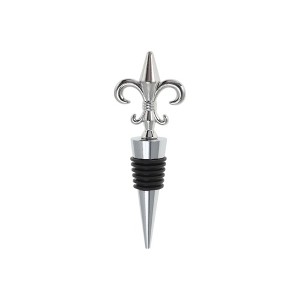 Unique Bargains Bottle Stoppers Floral Zinc Alloy PTR Silver Tone 4.13"x1.54"x0.79" 1 Pc - 1 of 3