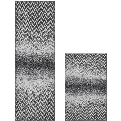 Casablanca Collection 100% Micro Polyester 2 Piece Bath Rug Set - Better Trends