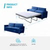 Mjkone Modern Velvet  2-in-1 Pull Out Sleep Sofa Bed - 2 of 4