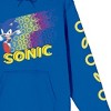 Sonic the Hedgehog In Action Women's Royal Blue Adult Hoodie - 3 of 4