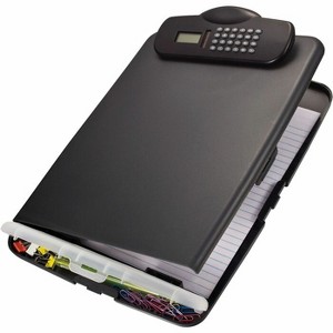 Officemate Slim Clipboard Storage Box with Calculator - 10 Officemate Slim Clipboard Storage Box with Calculator - 10