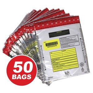 Nadex Coins™ Tamper-Evident 9-In. x 12-In. Clear FRAUDSTOPPER® Bank Deposit Bags - 1 of 4