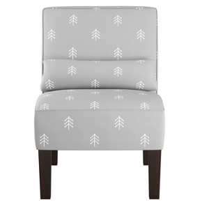 Armless Chair - Line Tree Gray - Skyline Furniture