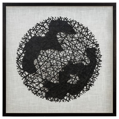 Strongest Ties' - 35"x35" Mixed Media Shadowbox, Framed under Glass