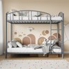 Whizmax Twin Over Twin Metal Bunk Bed, Heavy Duty Steel Frame with Safety Ladder & Guardrail, Space-Saving Kids Bed for Boys/Girls, No Box Spring - 3 of 4
