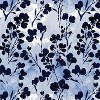 18"x18" Adelaide Floral Square Throw Pillow Indigo - Skyline Furniture: Cotton Woven, Removable Cover, Indoor Use - 4 of 4