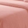 Plazatex Luxurious Wrinkle Resistant 100% Polyester Dobby Ultra Soft Stripe All Season Bed Sheet Set Blush - 4 of 4