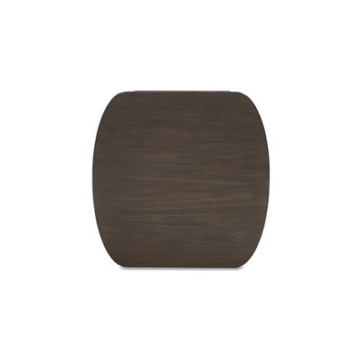 Korestone Dark Brown Mango Wood Square End Table with Storage