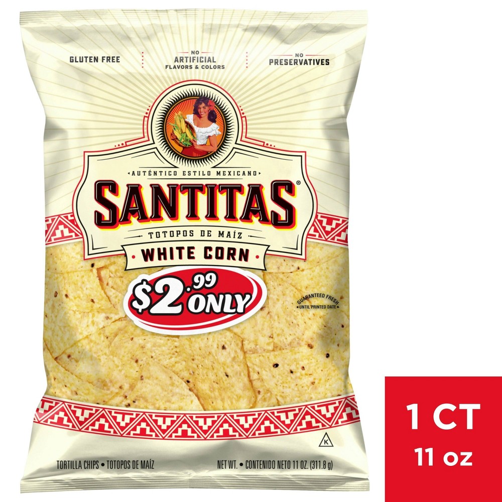 Santitas White Corn Tortilla Chips - 11oz