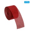 Unique Bargains DIY Crafts Decoration Soft Burlap Fabric Wired Ribbon 2 Pcs - 3 of 4