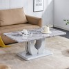 NicBex 47.24 Inch Rectangle Coffee Table with Imitation Marble/Wood Tabletop,Center Table for Living Room,Dining Room,Bedroom - 2 of 4