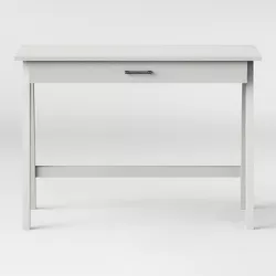 Paulo Wood Writing Desk with Drawer White - Project 62™