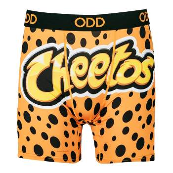 Odd Sox, Flamin Hot Cheetos, Novelty Men's Fun Boxer Brief Underwear, Xlarge