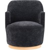 Meridian Furniture,Clarita Chenille Fabric Swivel Accent Chair - 3 of 4