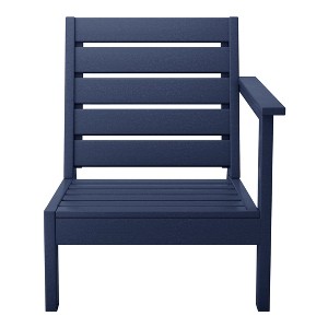 WestinTrends Avalon Outdoor Patio HDPE Right Arm Facing Deep Seating Corner Chair - 1 of 4