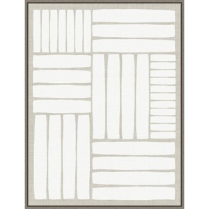 22" x 30" Free Rhythm by PI Studio Framed Canvas Wall Art Gray Wash - Amanti Art: Modern Abstract Decor - 1 of 4