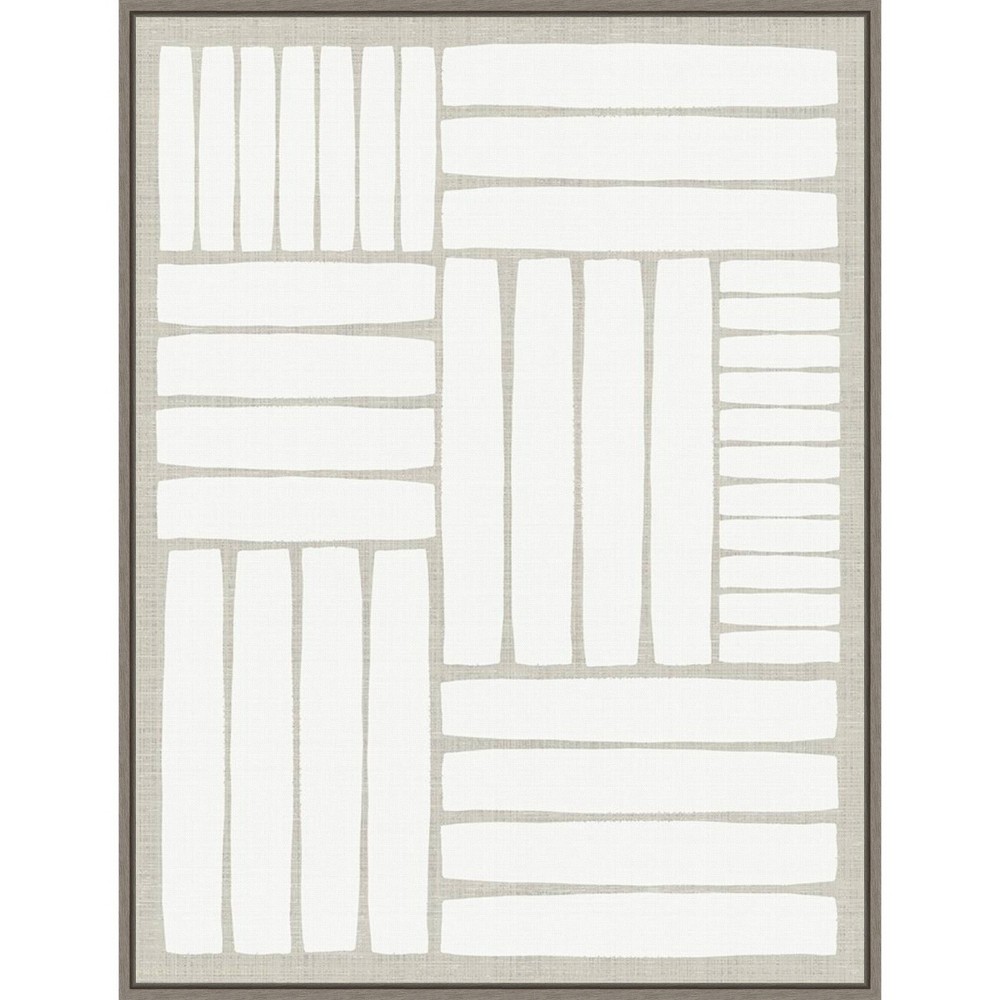 Photos - Other Decoration 22" x 30" Free Rhythm by PI Studio Framed Canvas Wall Art Gray Wash - Amanti Art: Abstract Geometric Shapes, Modern Decor
