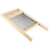 Behrens Galvanized Steel & Wood Frame Washboard Scrubbing Surface for Hand Washing Clothes, Manual Laundry Washing Machine Station, Large - 2 of 4