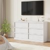 Jojoka 6 Drawer Dresser for Bedroom, Modern Double Dresser Organizer with 6 Drawers Large Storage - 4 of 4