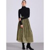 INSPIRE CHIC Women's Metallic Shiny Glitter Party High Waist Flared Plaeted Midi Skirt - 3 of 4