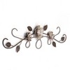 Brewster Astera Floral Metal Wall Art: Iron Construction, Farmhouse Style, Horizontal Botanical Sculpture, Dry Dust Care - 4 of 4
