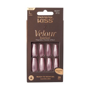 KISS Velour Fantasy Ready-To-Wear Gel Nails - Velvety - 0.07oz/28ct - 1 of 4