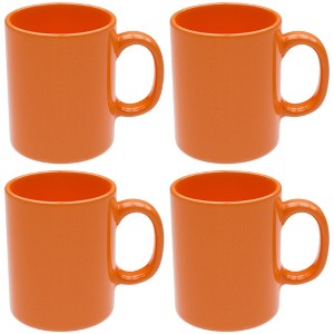 Omniware Teaz Cafe 11 oz Classic Mug, Set of 4 - Vintage Stoneware Coffee Cups, Nostalgic 50s-Inspired Drinkware, Rustic Farmhouse Aesthetic - 1 of 4
