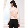 INSPIRE CHIC Women's Vintage Waistcoat Button Up Steampunk Jacquard Sleeveless Suit Vest - 3 of 4